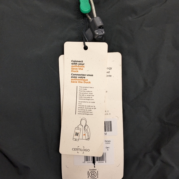 Save the Duck Joseph Zip Front Bomber Windbreaker Jacket Size Medium - Picture 16 of 16